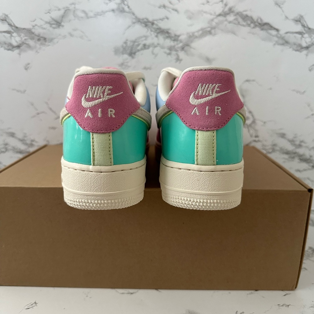 Nike Air Force 1 Patchwork Easter Athletic Shoes AH8462-400 Size 7 - Picture 6 of 8